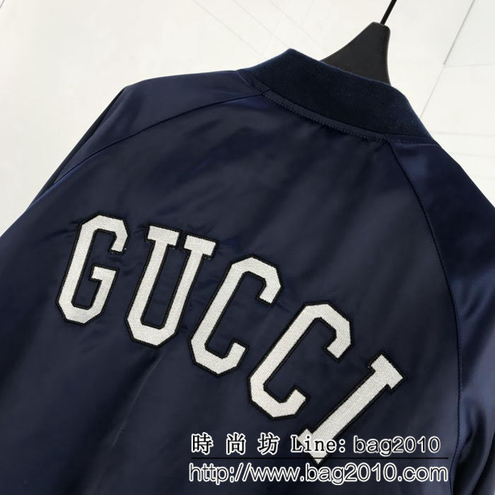 GUCCI古馳 18ss秋冬新款 NY Yankees棒球聯盟系列 絲綢男款套裝 ydi1632